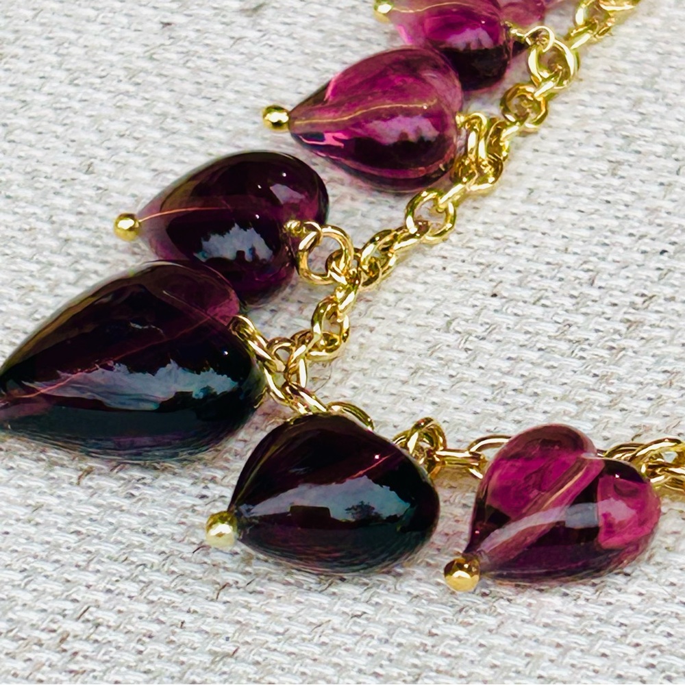 Genuine Murano glass hand crafted Italian  heart necklace . - Picture 4 of 8
